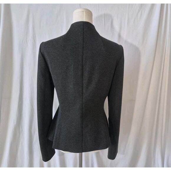 Theory Womens Charcoal Melange Sculpted Blazer Pleated Trouser Pants Set US 10 - Picture 9 of 16